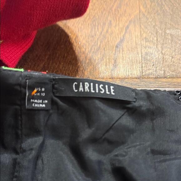 VNTG CARLISLE 90s dopamine hit linen neon weave pencil skirt 8 - Picture 2 of 6